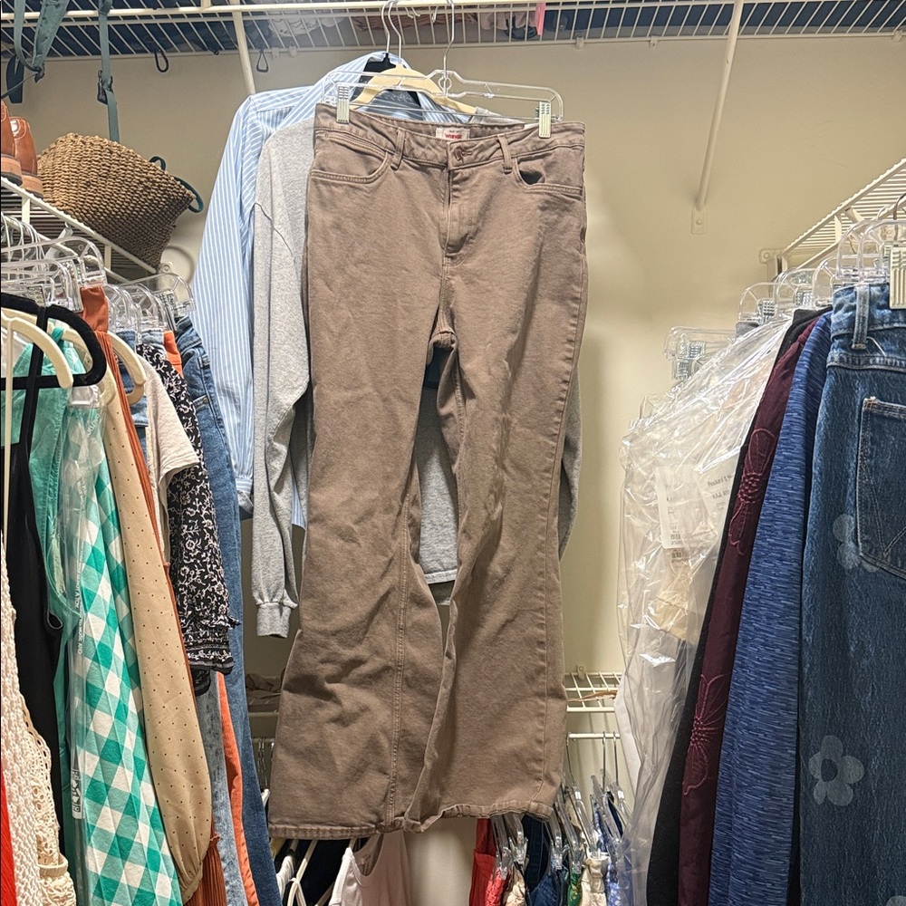 Wrangler Women's Brown Flare Jeans